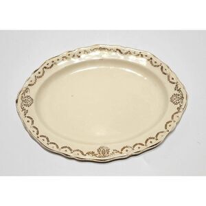 Vintage Knowles Serving Platter Semi Vitreous Circa Porcelain 1940 (Made In USA)